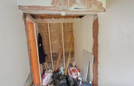 building in progress of home renovation