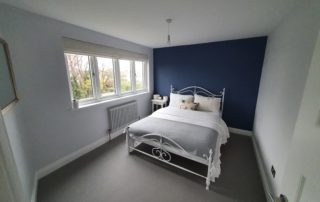 completed bedroom for home extension and loft conversion