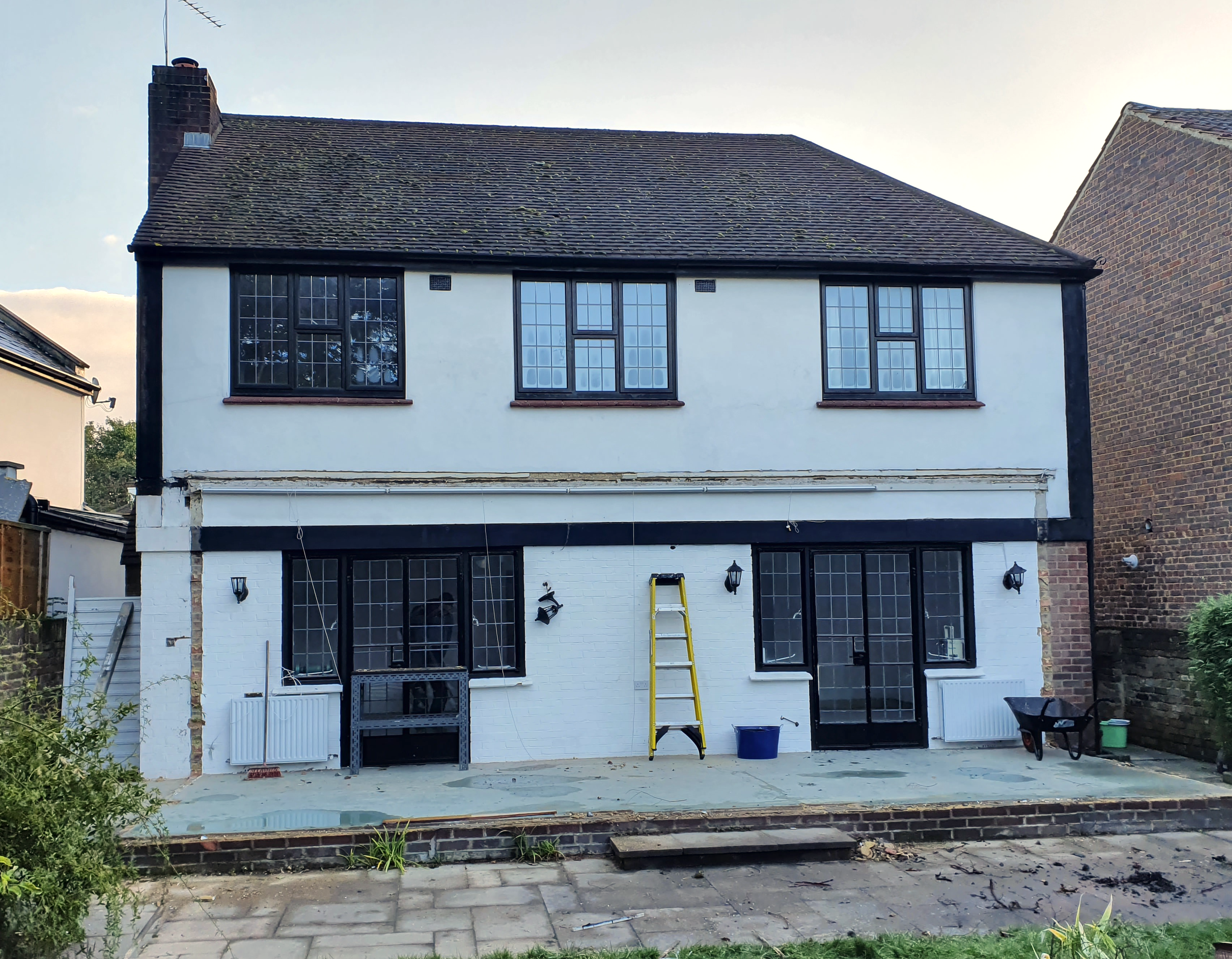 Before home extension build work started in Strawberry Hill