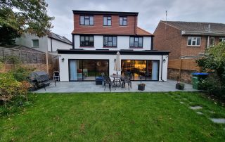 Back Garden View of Strawberry Hill Home Extension