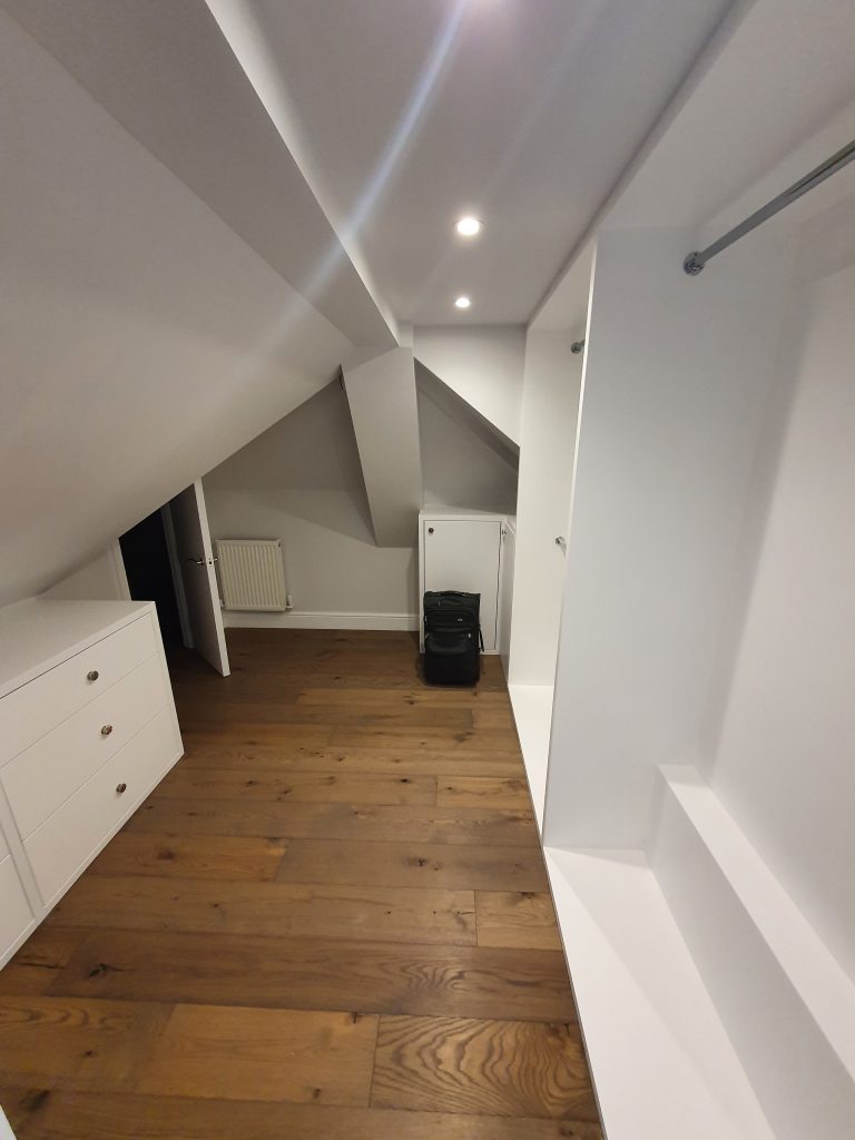 walk in wardrobe in twickenham loft conversion