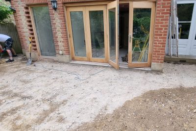 Twickenham Before Top Grade Build Started build project