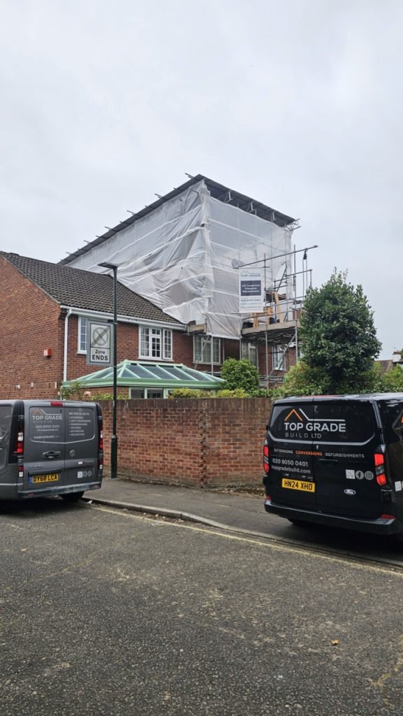 Twickenham loft conversion with top grade scaffolding