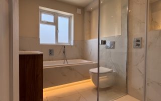 luxurious new family bathroom