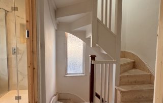 added loft conversion staircase in family home